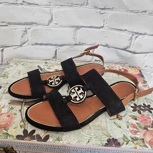 Tory Burch Metal Miller Two Band Sandals
